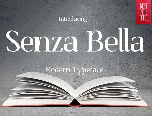 Senza Bella Family font