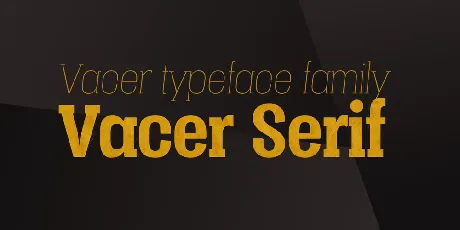 Vacer Serif Personal font