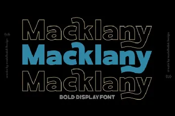 Macklany font