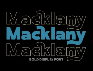 Macklany font