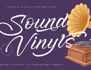 Sound Vinyls font