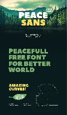 Peace Bold Sans Serif Typeface font