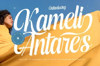 Kameli Antares Calligraphy font