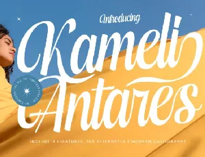 Kameli Antares Calligraphy font