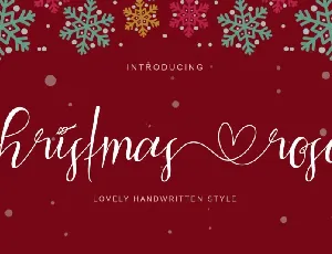 Christmas Rose font