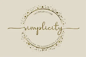 Simplicity font