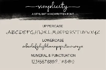 Simplicity font