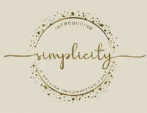 Simplicity font