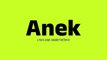 Anek font