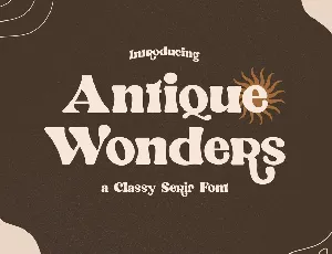 Antique Wonders font