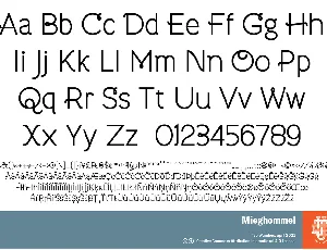 Mieghommel font