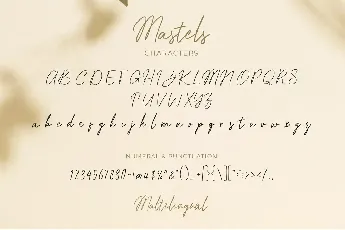 Mastels demo font