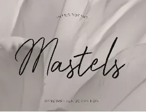 Mastels demo font