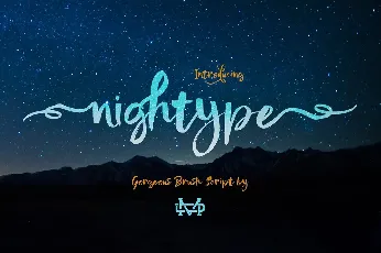 Nightype font