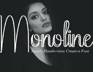 Monoline Script Typeface font