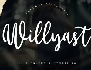 Willyast Calligraphy font