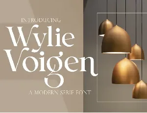 Wylie Voigen font