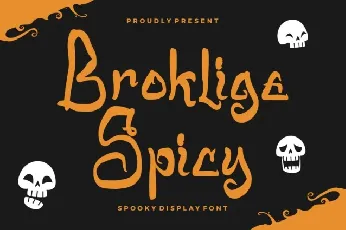 Broklige Spicy font