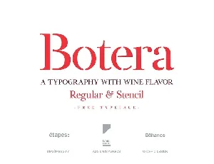 Botera Serif Typeface font