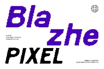 Blazhe Pixel font