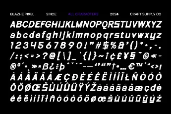 Blazhe Pixel font