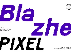 Blazhe Pixel font