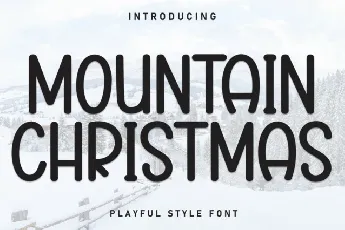 Mountain Christmas Display font