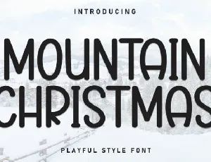 Mountain Christmas Display font