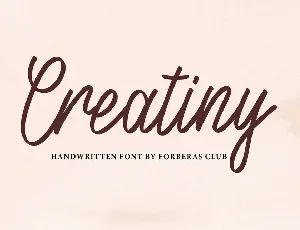 Creatiny font