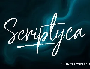 Scriptyca Brush font