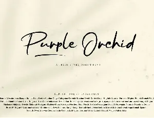 Purple Orchid font