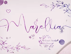 Marellia Script font