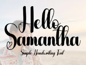 Hello Samantha Script font