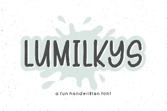 Lumilkys font