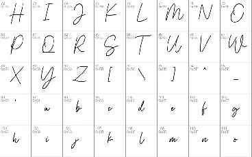 Signatture Greating font