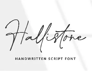 Hallistone font