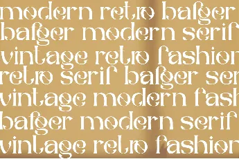 The Bafger font