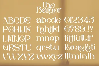 The Bafger font