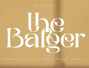 The Bafger font