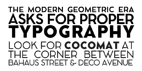 COCOMAT font