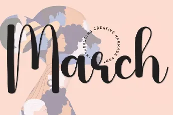 March Script font