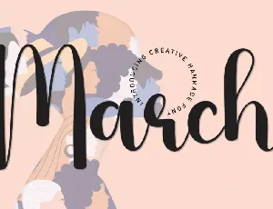 March Script font