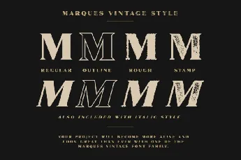 Marques Vintage font