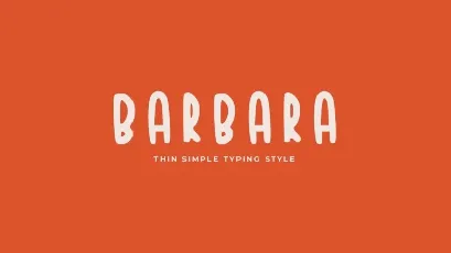 Barbara – Fun font