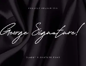 George Handwritten font