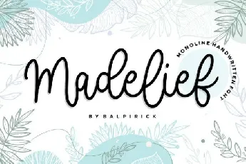 Madelief Monoline font