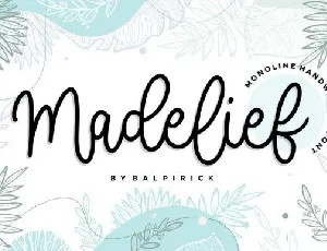 Madelief Monoline font