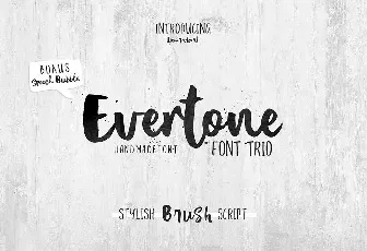 Evertone Script font