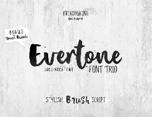 Evertone Script font