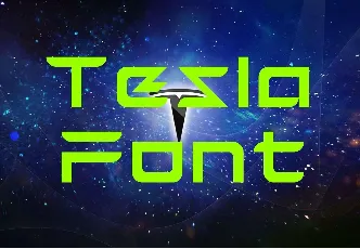 Tesla font